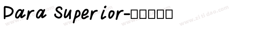 Para Superior字体转换